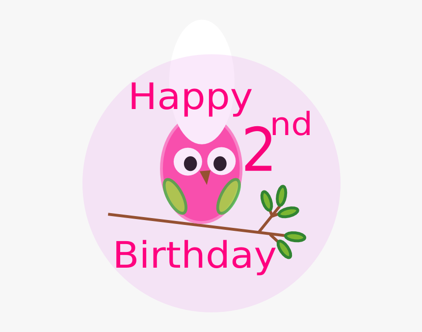 Pink Number 2 Birthday Clipart - One Birthday Transparent Background, HD Png  Download , Transparent Png Image - PNGitem