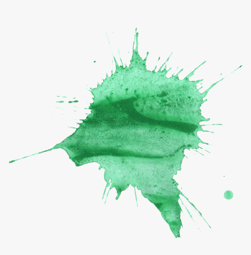 Green Water Color Mark Png, Transparent Png, Free Download