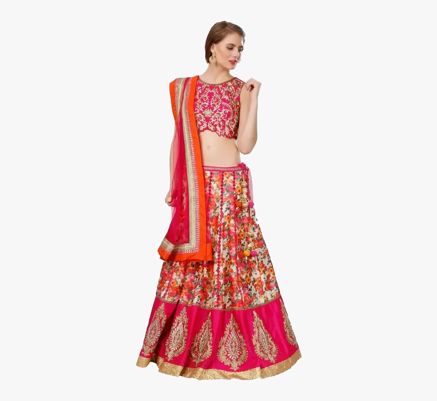 Red Bridal Lehenga Png Free Image Download - Bridal Hd Image Long Png, Transparent Png, Free Download