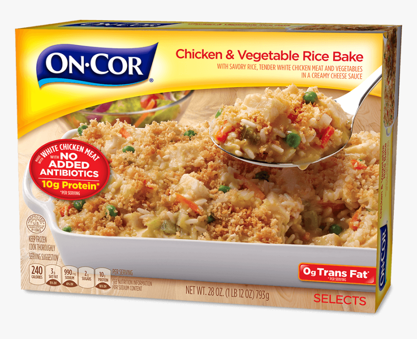 Chicken & Vegetable Rice Bake - Cor Dinners, HD Png Download - kindpng