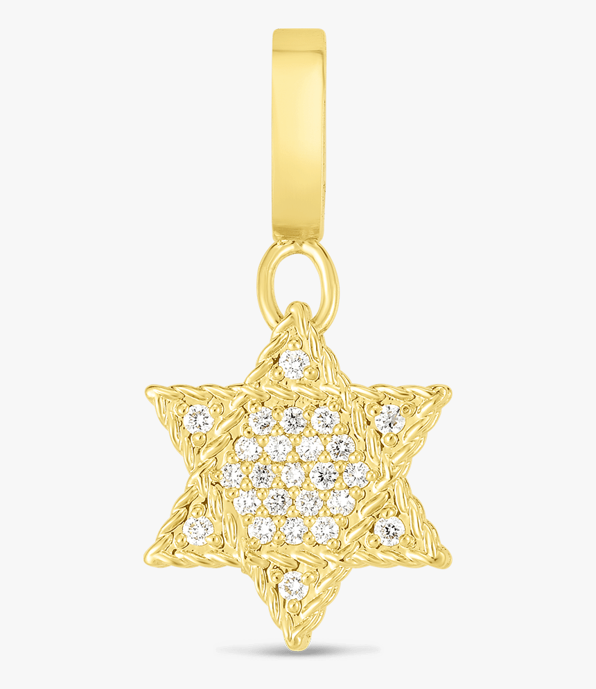 Product 18k Gold & Diamond Princess Star Of David Charm - Locket, HD Png Download, Free Download