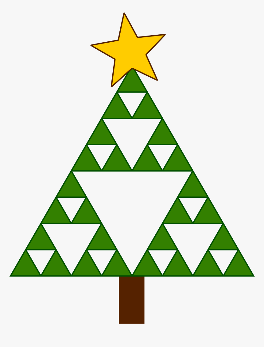 Sierpinski Xmas Tree Clip Arts - Sierpinski Triangle Christmas Tree, HD Png Download, Free Download