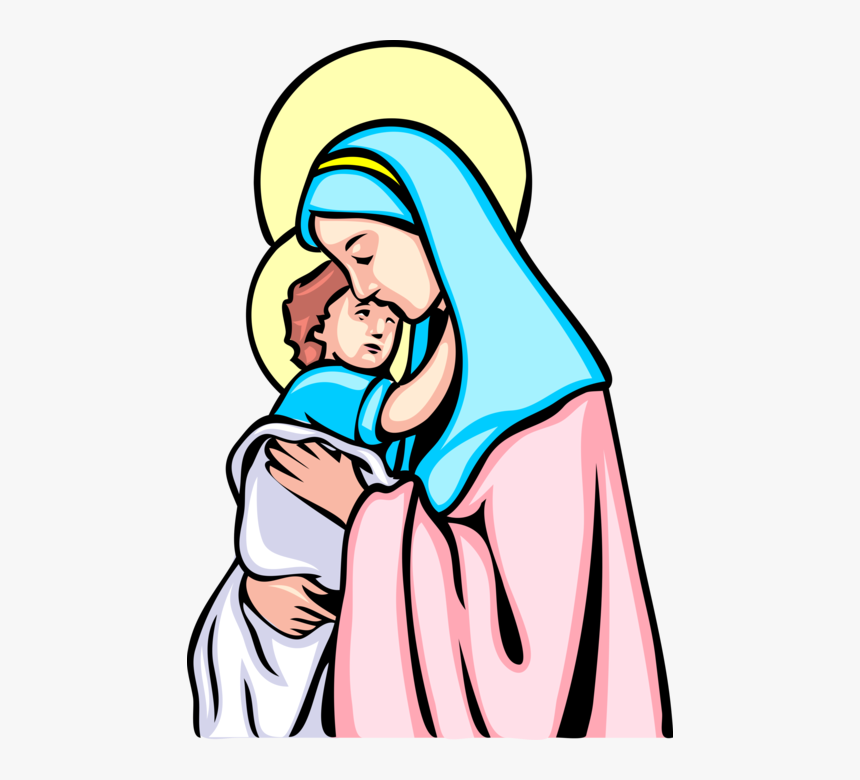 Transparent Virgin Mary Png - Drawing Mary Mother Of Jesus, Png ...