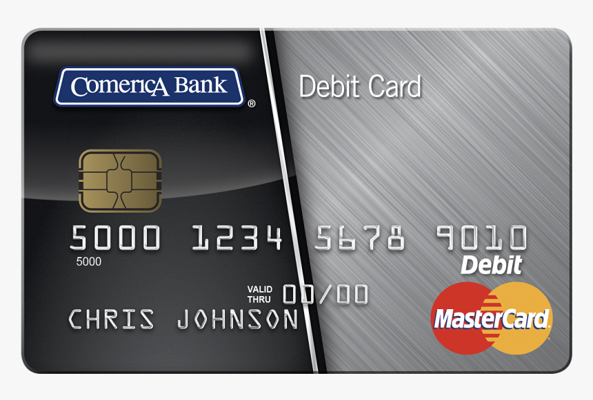 Comerica Debit Mastercard & Atm Card - Mastercard, HD Png Download, Free Download