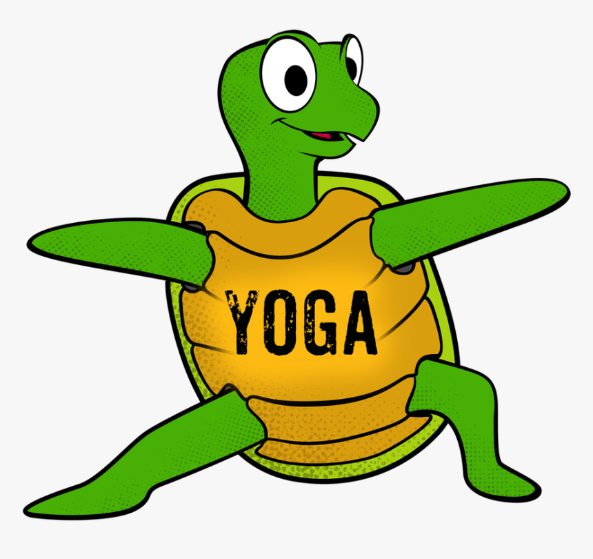 Turtle Doing Yoga Clipart, HD Png Download, Free Download