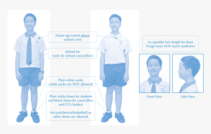 School Attire Boys - Standing, HD Png Download, Free Download