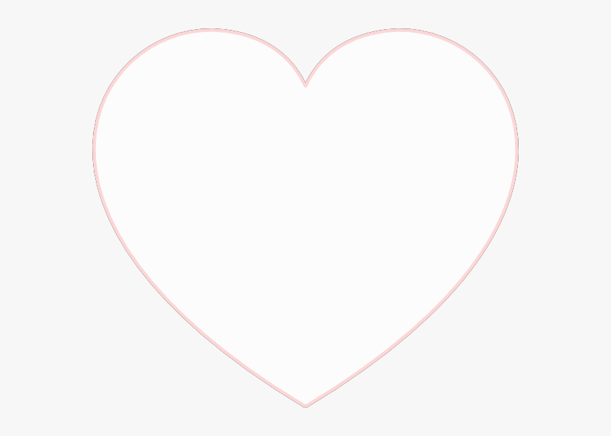 Hollow Heart Png - Solid White Heart Png, Transparent Png, Free Download