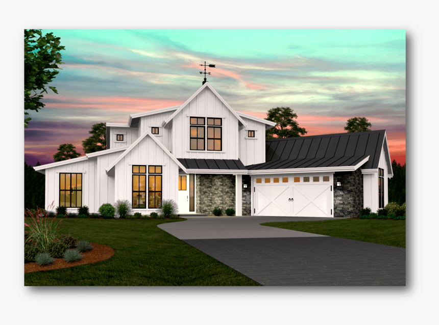 Sandridge Modern Farmhouse - Modern Farmhouse Plans Two Story, HD Png Download, Free Download