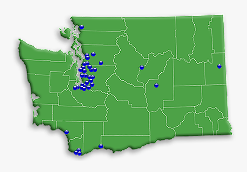 Lllt Map Of Washington - Map, HD Png Download, Free Download