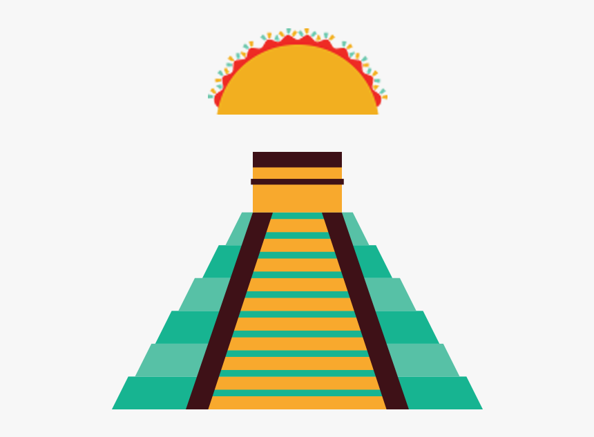 History Of The Taco Mexican Temple Mexican Cafe Blog - Cultura Maya Dibujo, HD Png Download, Free Download