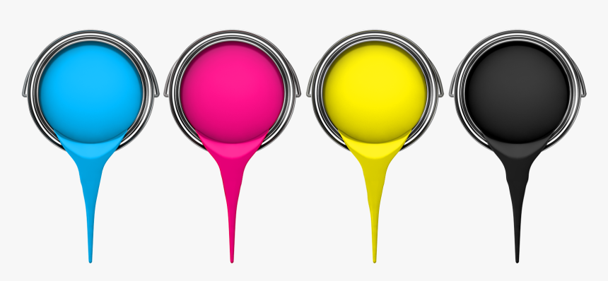 Digital Printing Background Collection - Cyan Magenta Yellow Black Paint, HD Png Download, Free Download
