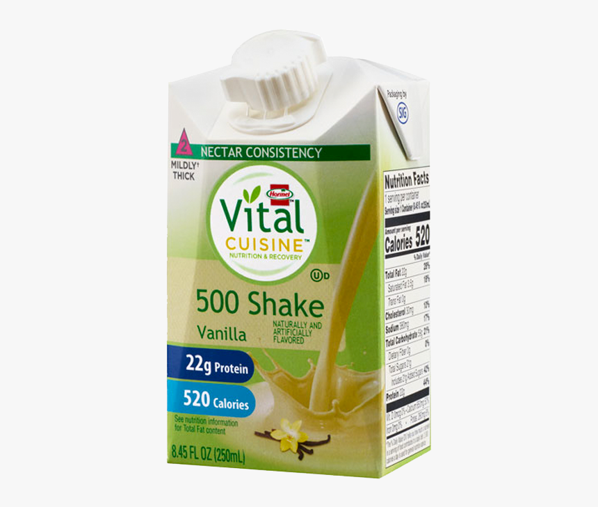 Vital Cuisine 500 Shake Vanilla Flavor - Carton, HD Png Download, Free Download