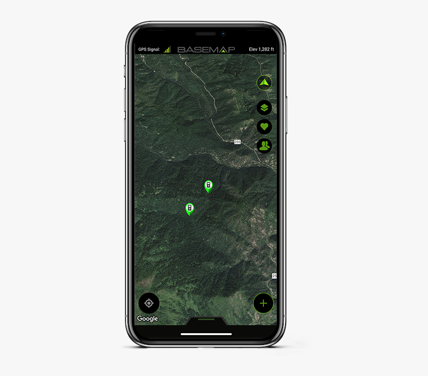 Trail Cam Markers Basemap Gps Mapping App Hunting Hunt - Ionic 4 Instagram Clone, HD Png Download, Free Download