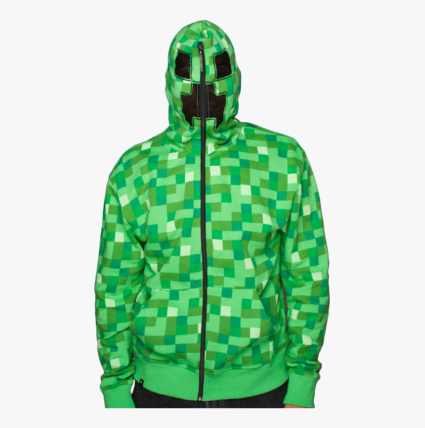 Full Zip Creeper Hoodie, HD Png Download, Free Download