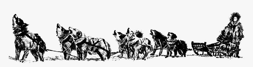 Alaska Clipart Dog Sled - Sled Dog Clip Art, HD Png Download, Free Download