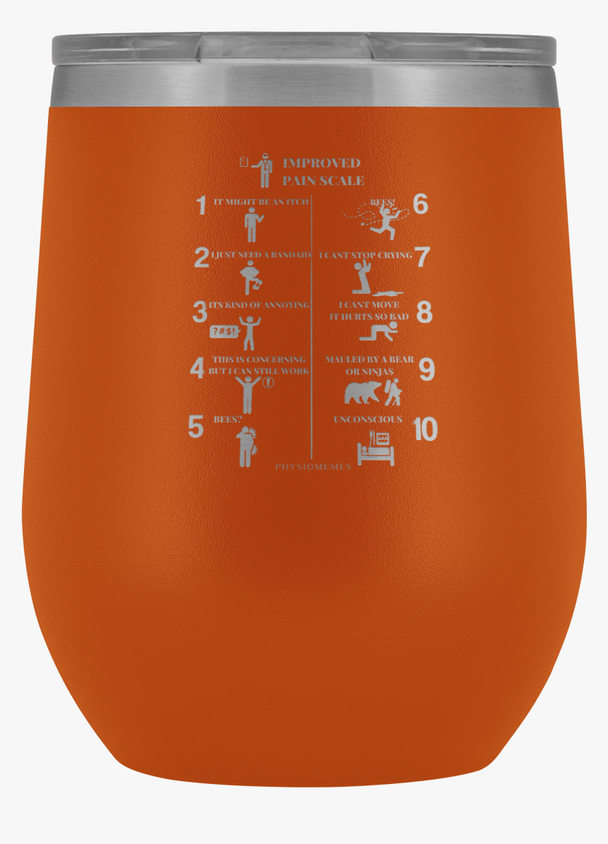 Improved Pain Scale Wine Tumbler - Beer, HD Png Download, Free Download