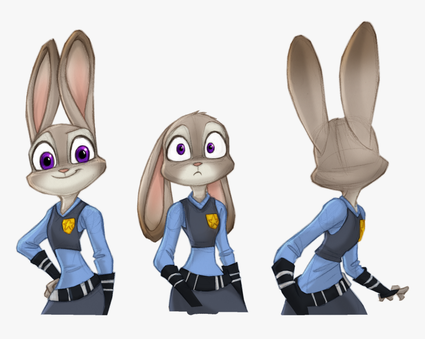 Judy Hopps Reacts - Judy Hopps From Behind, HD Png Download, Free Download