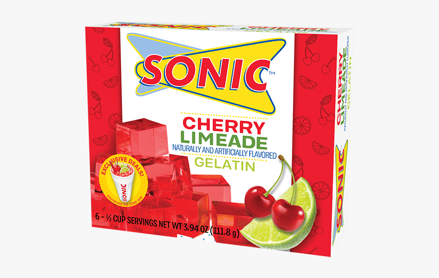 Sonic Cherry Limeade Gelatin - Sonic Cherry Limeade Jello, HD Png Download, Free Download