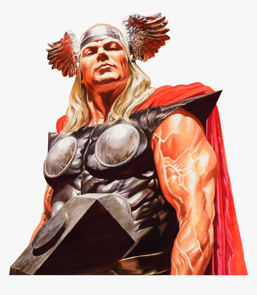 No Caption Provided - Marvel Thor Alex Ross, HD Png Download, Free Download