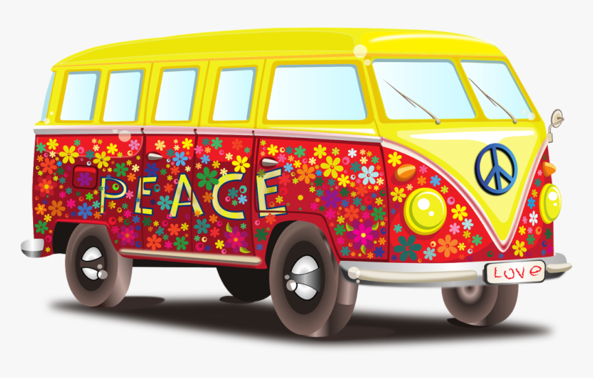 Vw Peace Rv - Peace And Love Car, HD Png Download, Free Download