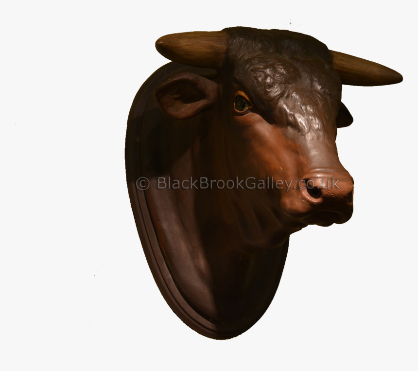 19th Century Terracotta Bull"s Head"
 Title="19th - Bull, HD Png Download, Free Download