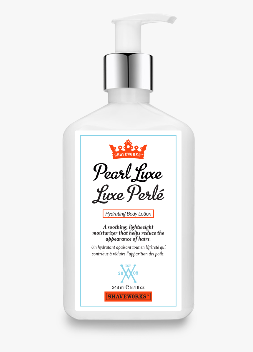 Pearl Luxe Pump Bottle - Pump Bottle Shave Cream, HD Png Download, Free Download