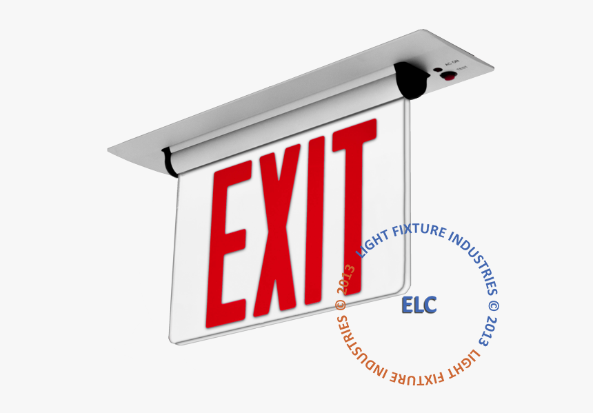 Close Edge Lit Exit Sign - Exit Signs With Lights, HD Png Download, Free Download