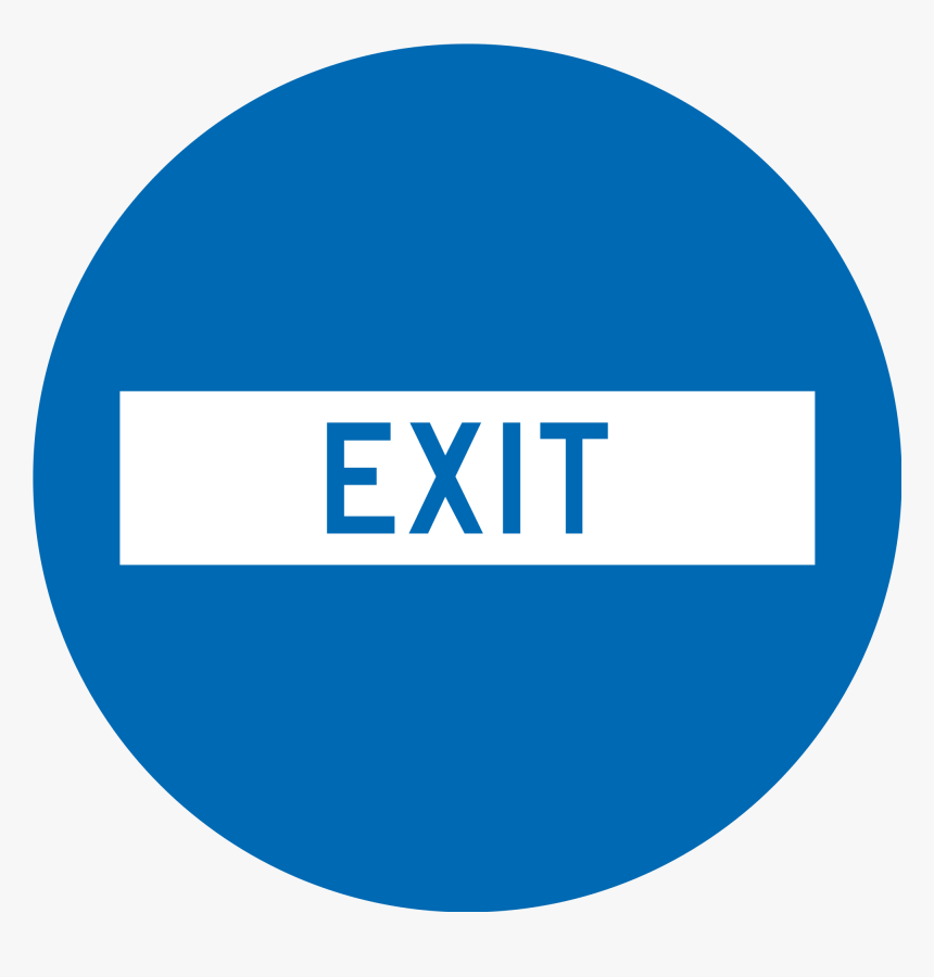 Roadsign Vector Exit - Sectra Icon, HD Png Download, Free Download