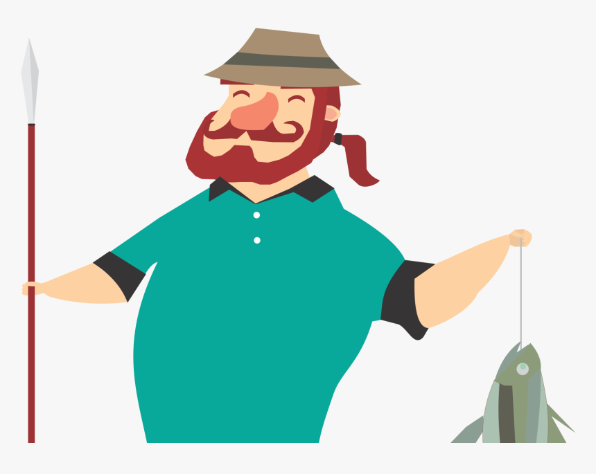 Fisherman - Illustration, HD Png Download, Free Download