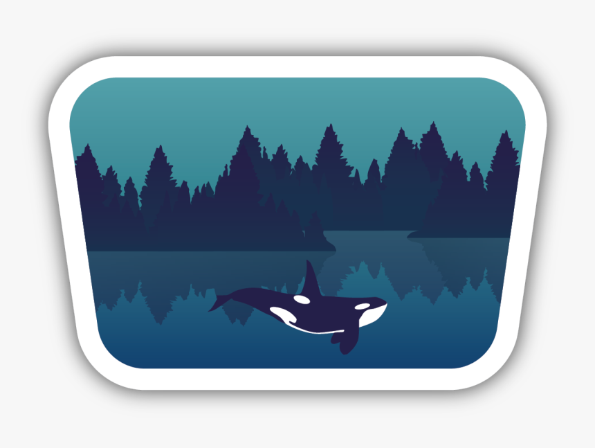 Underwater Orca Sticker - Killer Whale, HD Png Download, Free Download