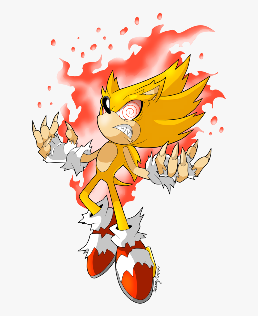 Villains Wiki Fleetway Super Sonic Fan Art Hd Png Download Kindpng