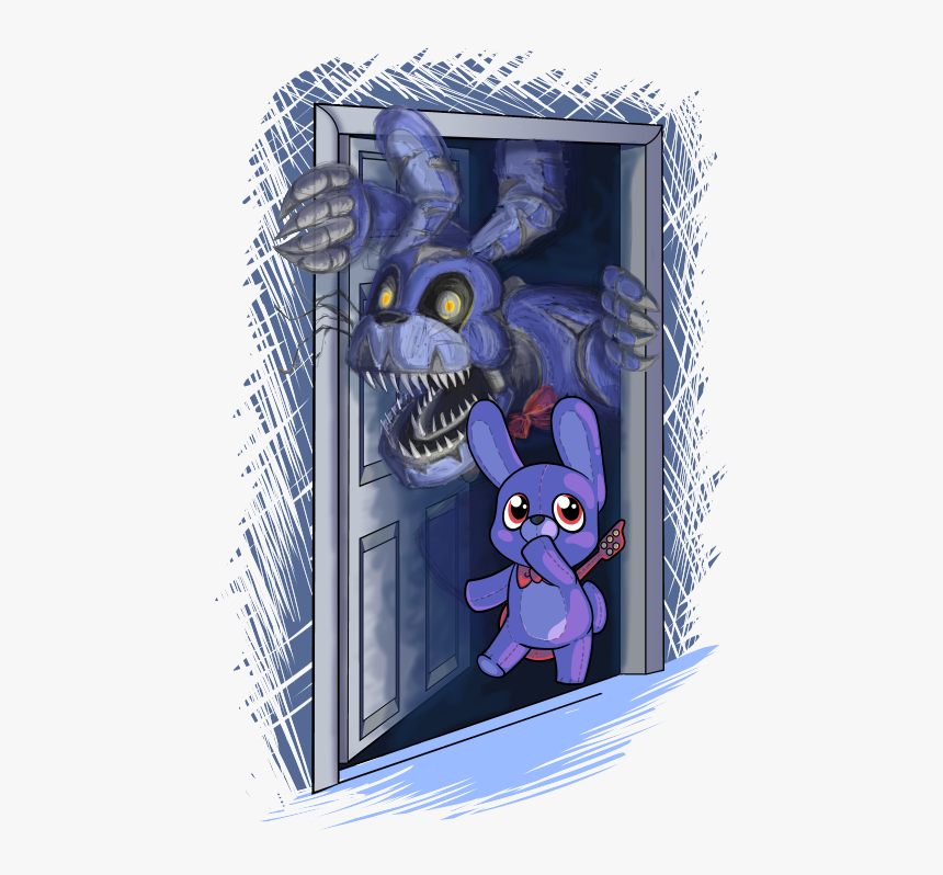 Plush Drawing Bonnie - Nightmare Bonnie Cute, HD Png Download, Free Download