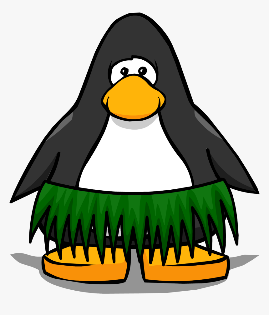 Grass Skirt Pc - Penguin With A Medal, HD Png Download, Free Download