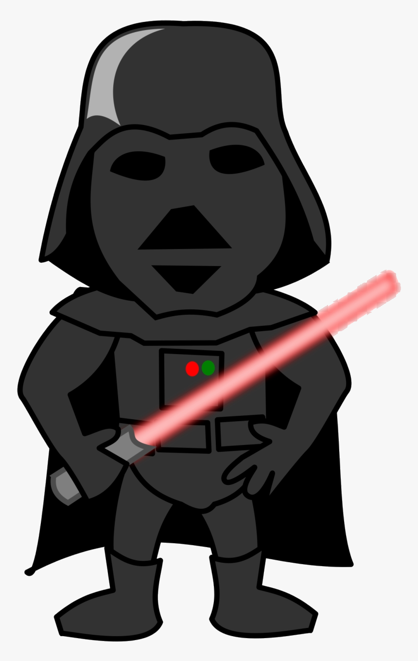 Darth Vader Clipart Comic Anakin Skywalker Free Transparent - Darth Vader Cartoon Png, Png Download, Free Download