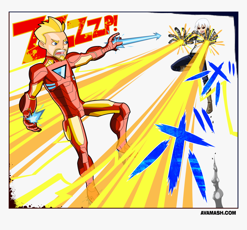 Iron Man Vs Anakin , Png Download - Cartoon, Transparent Png, Free Download