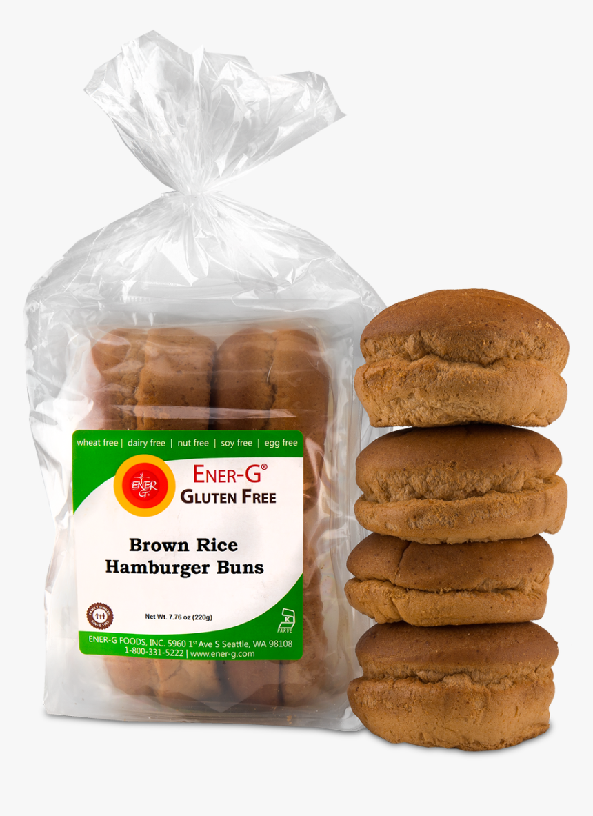 Transparent Hamburger Bun Png - Ener G Hamburger Buns, Png Download, Free Download