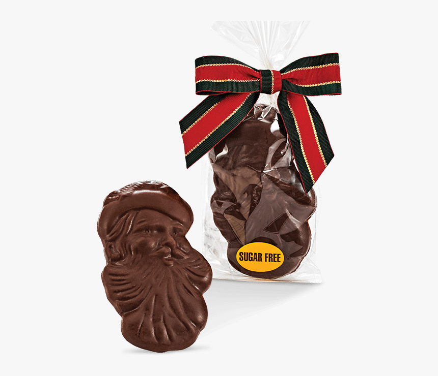 Sugar Free Milk Chocolate Santa Face - Chocolate, HD Png Download, Free Download