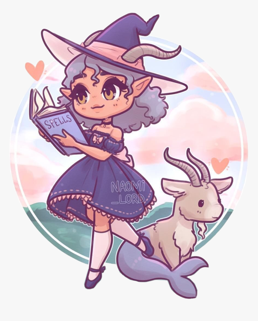 Transparent Cute Witch Clipart Naomi Lord Art Witch Hd Png Download Kindpng