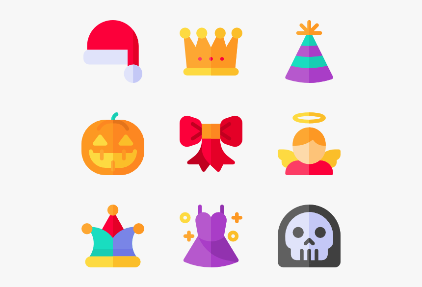 Costume Party Icons, HD Png Download, Free Download