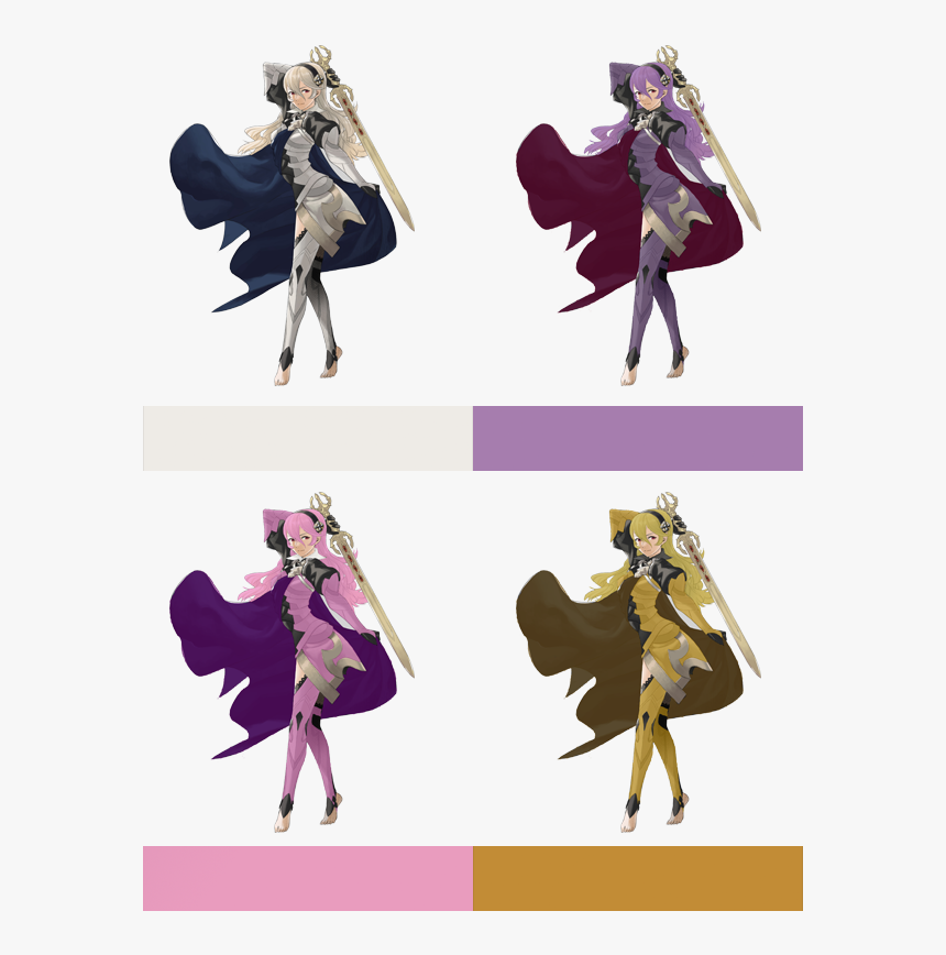 Palette Swaps And Alternate Costume W/palette Swap - Female Kana Fire Emblem, HD Png Download, Free Download