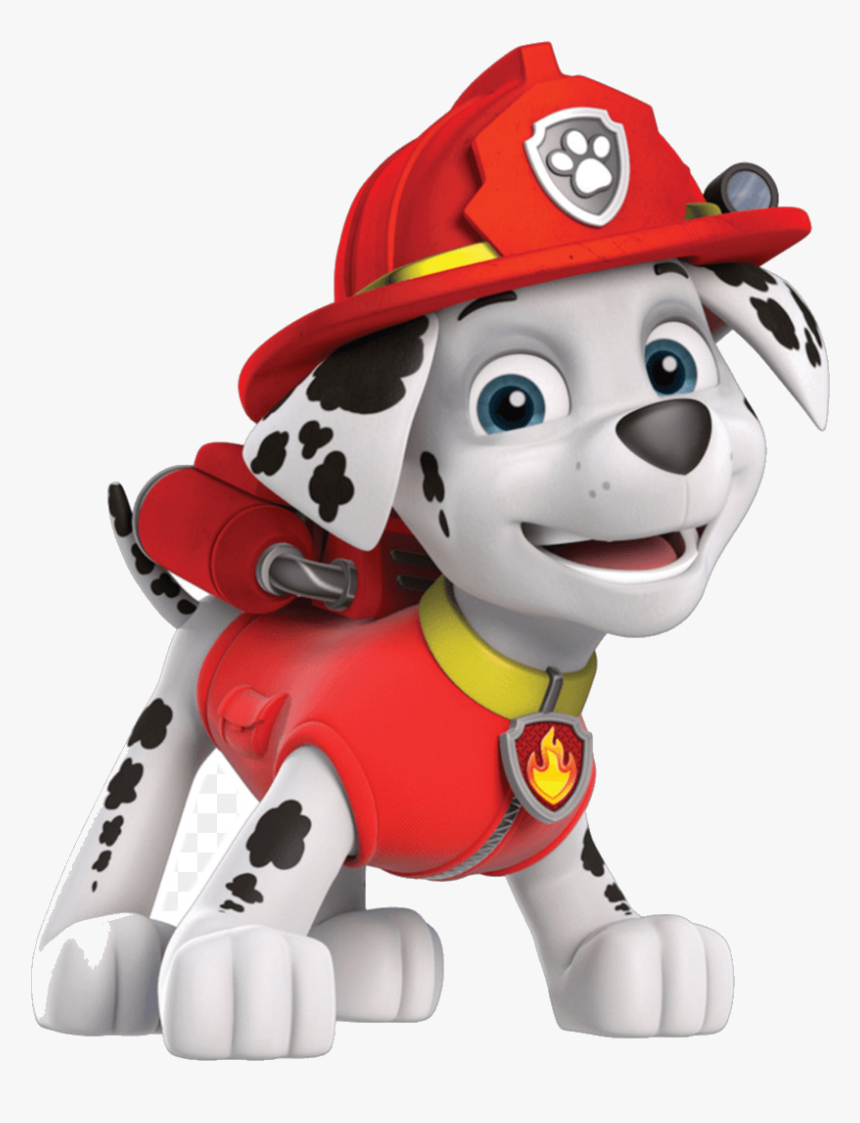 Paw Patrol Dalmatian Dog Puppy T-shirt Clip Art Free - Marshall Paw Patrol Png, Transparent Png, Free Download