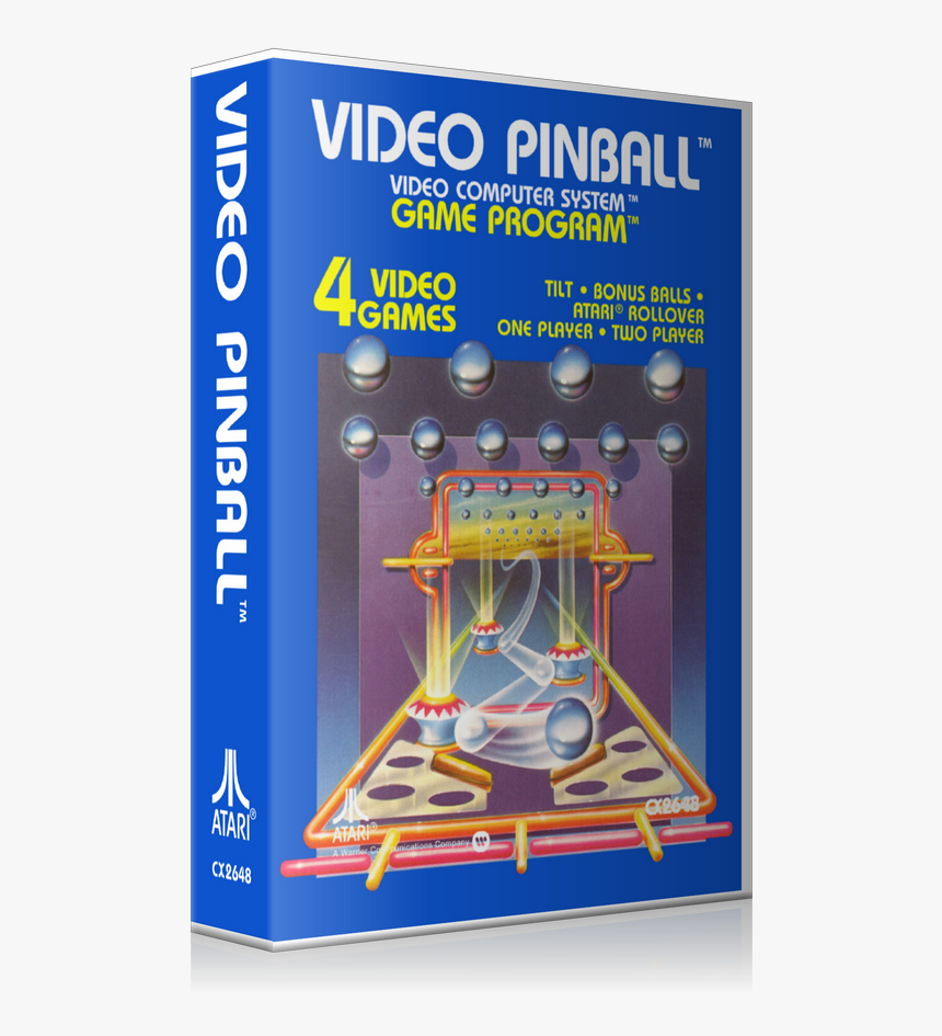 Video Pinball Atari 2600 Game Cover To Fit A Ugc Style, HD Png Download, Free Download