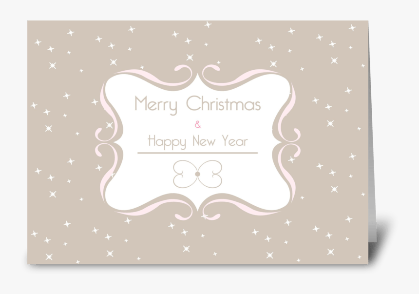 Merry Christmas & Happy New Year Greeting Card, HD Png Download, Free Download