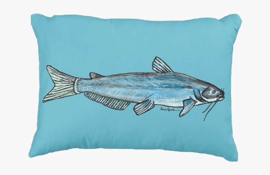 Blue Catfish Pillow, HD Png Download, Free Download