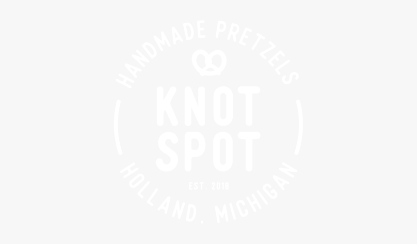 Knotspotpretzel Logo White, HD Png Download, Free Download