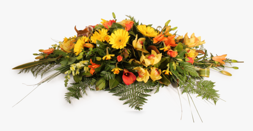 Yellow And Orange Casket Spray, HD Png Download, Free Download