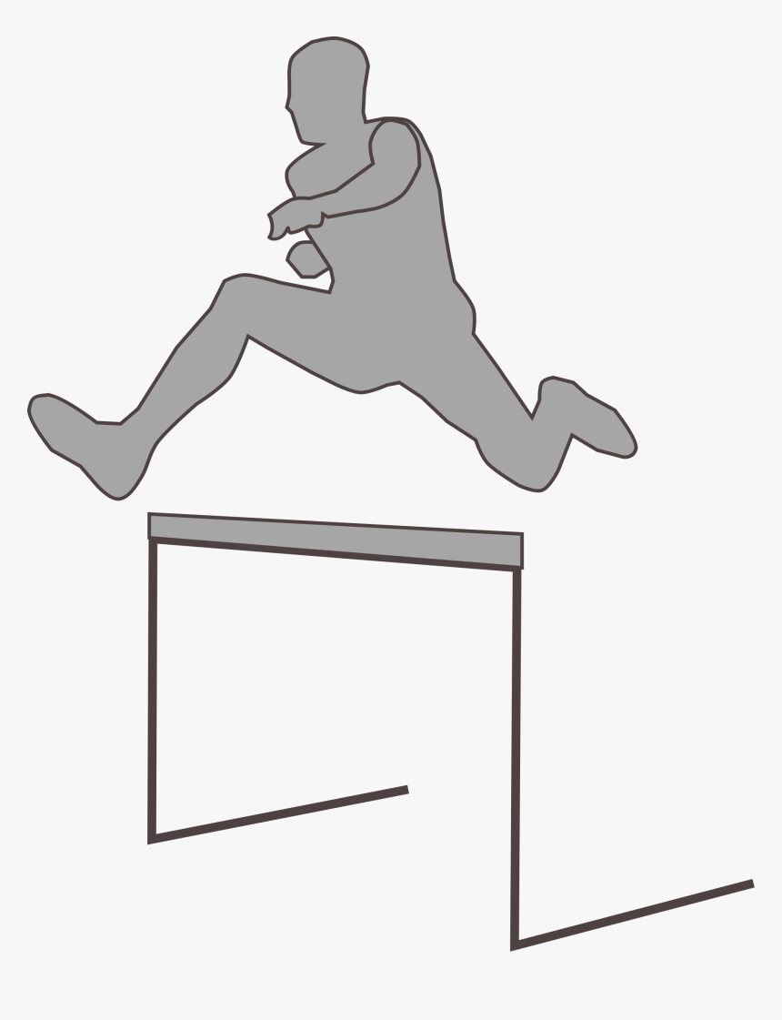 Track Clipart Hurdler - Salto De Vallas Dibujo, HD Png Download, Free Download