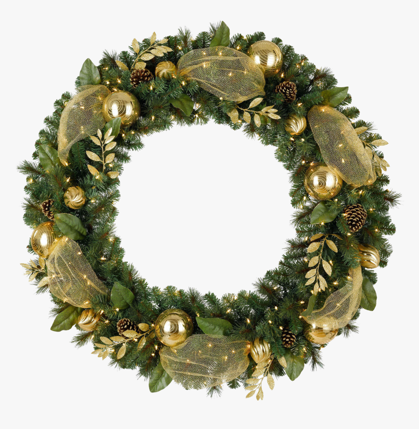 Christmas Wreath Transparent Background - Christmas Wreath Png Transparent, Png Download, Free Download