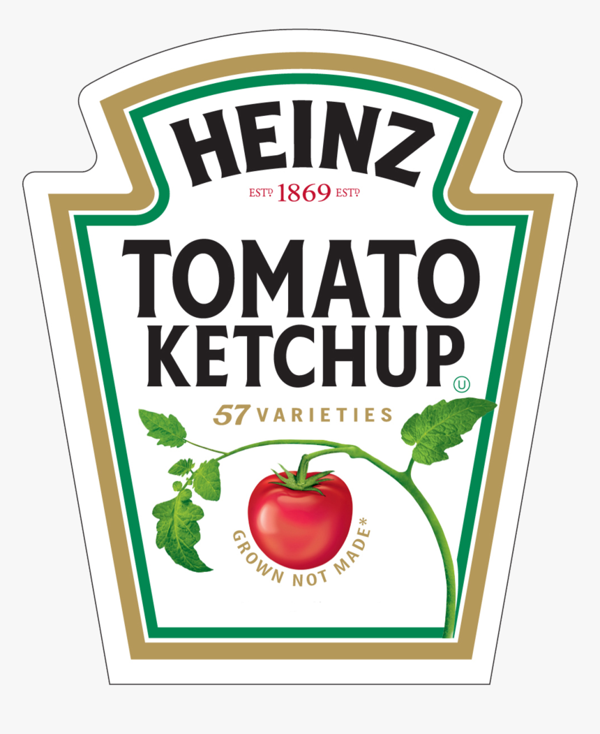 Printable Heinz Ketchup Label Png Download Heinz Tomato Ketchup Logo Transparent Png Kindpng