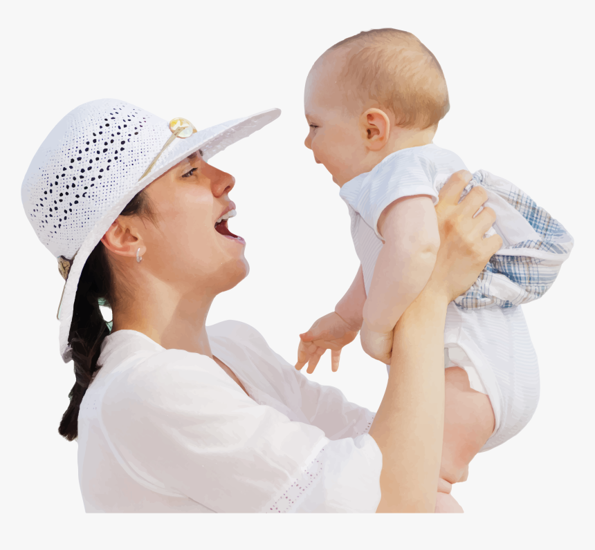 Funny Mother And Baby - Mother And Baby Png, Transparent Png, Free Download